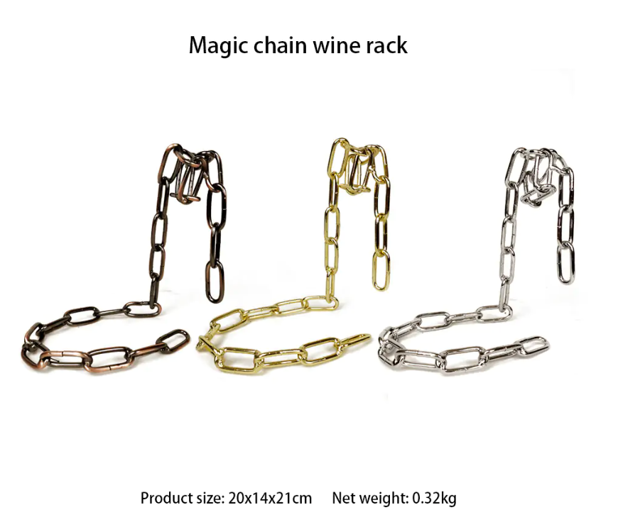 Iron Chain Wine Holder