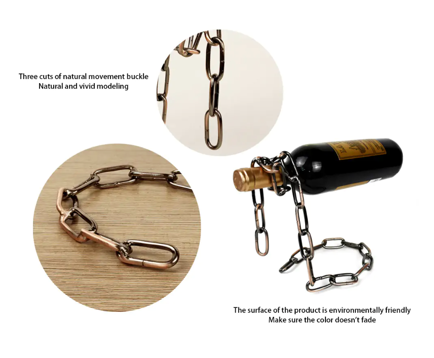 Iron Chain Wine Holder
