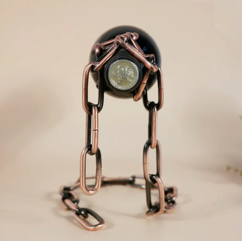 Iron Chain Wine Holder